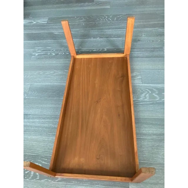 Wood Mid 20th Century Danish Modern Teak Coffee Table by Bent Silberg Mobler From Denmark For Sale - Image 7 of 11