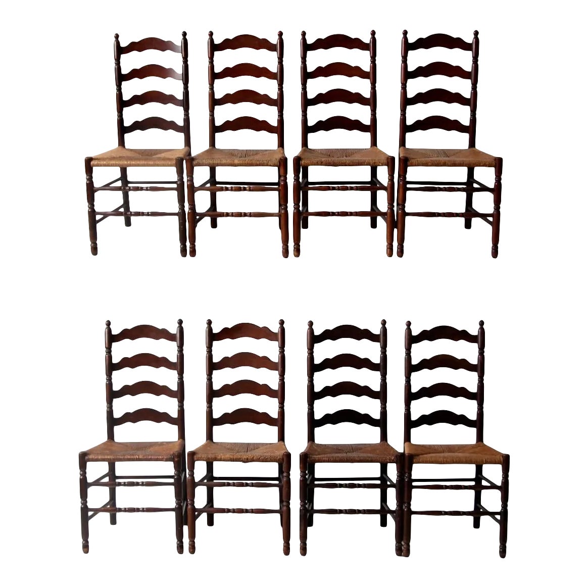 Tell City Chair Company Dining Chairs Set of 8 Chairish