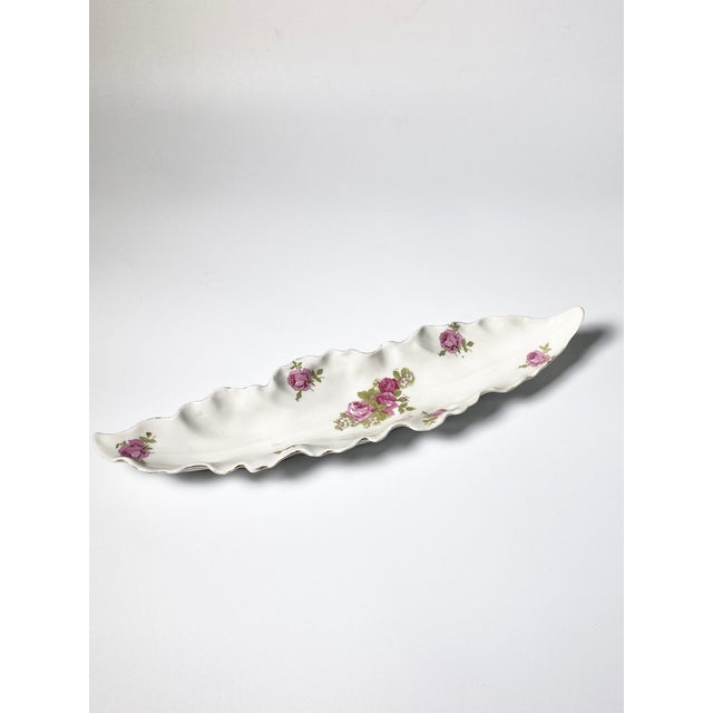 Porcelain Dish with Roses, Limoges, France, 1970s For Sale - Image 3 of 13