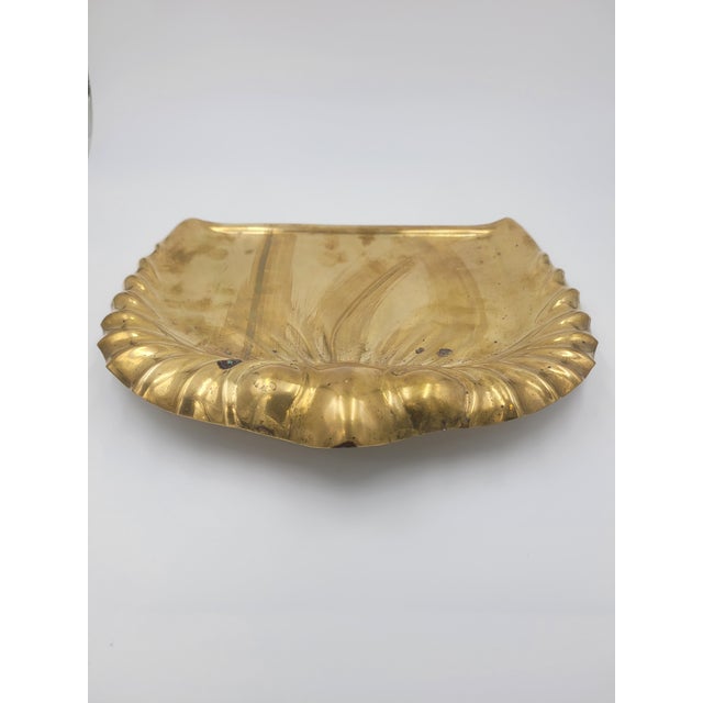 Antique English Art Nouveau Brass Crumb Tray by Joseph Sankey & Sons For Sale - Image 11 of 11