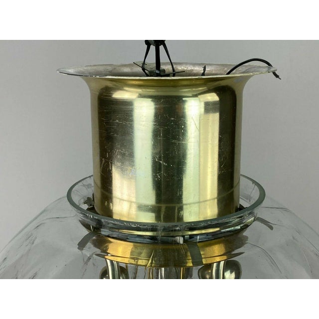 Mid-Century Space Age Ball Ceiling Lamp in Glass from Doria Leuchten For Sale - Image 9 of 13