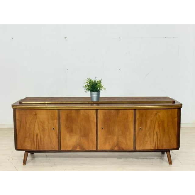 Mid-Century Sideboard in Wood with Gilt Details For Sale - Image 13 of 13