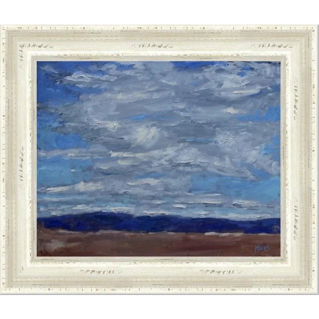 2020s Desertscapes — Nevada Cloudscape (Original Impressionist Oil Landscape) For Sale - Image 5 of 6
