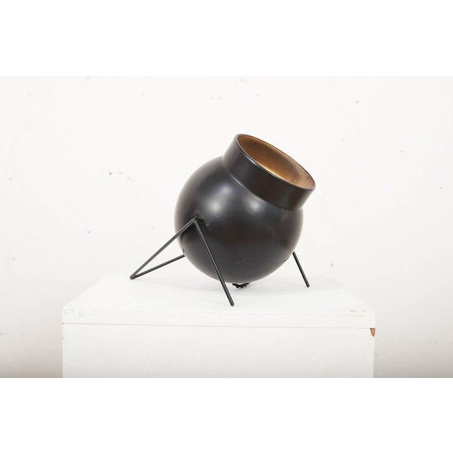 Vintage Table Lamp with Black Metal Stand For Sale - Image 13 of 13