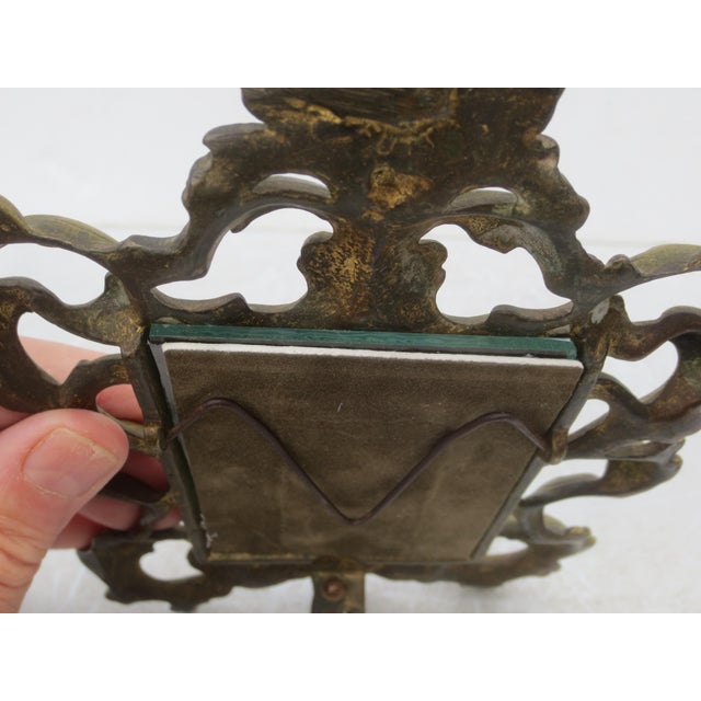 Late 19th Century Cast Brass Victorian Photo Frame For Sale - Image 5 of 8