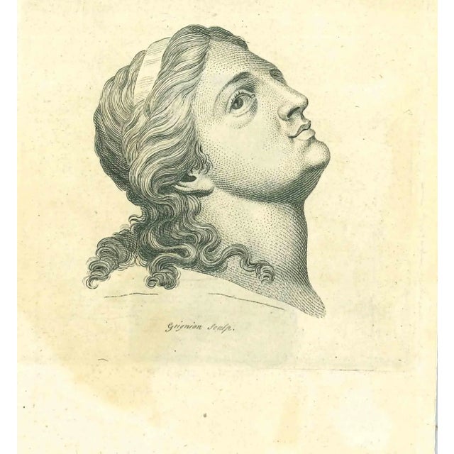 Johann Caspar Lavater, Portrait, Original Etching, 1810 For Sale - Image 3 of 3