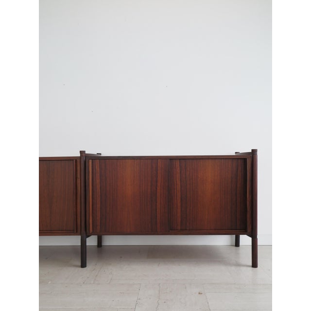 Wood Archimede Sideboard by Hirozi Fukuoh for Gavina, Italy, 1960s For Sale - Image 7 of 18