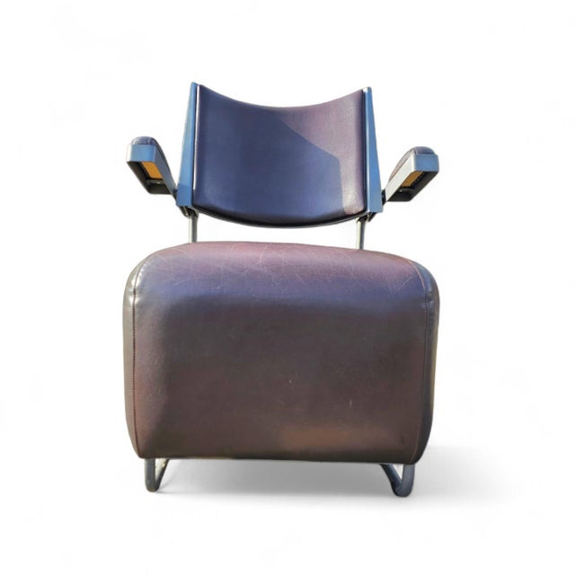Oscar Armchairs in Brown Leather by Harri Korhonen for Inno Interior Oy, 1980s, Set of 3 For Sale - Image 12 of 15