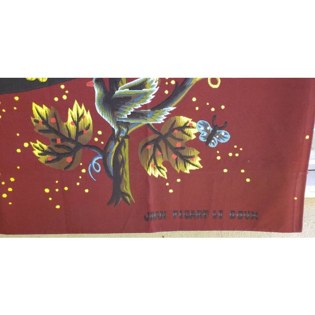 Jean Picart Le Doux — Le Soleil Et La Vigne Contemporary Tapestry For Sale - Image 4 of 6