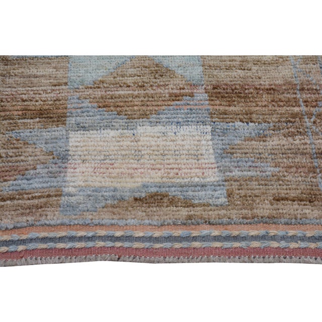 1970s 1970s Moroccan Hand Knotted Wool Rug, 2'9"x8'6'' For Sale - Image 5 of 5
