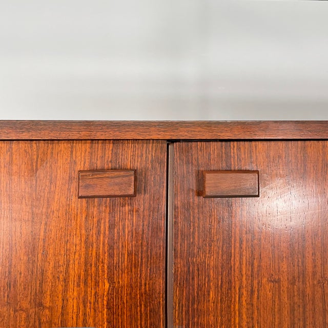 Mid-Century Modern Italian Modular Bookcase in Wood and Metal, 1960s For Sale - Image 13 of 18