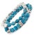 Early 21st Century Freedom Spirit Blue Apatite & Howlite Bracelet Set For Sale - Image 5 of 7