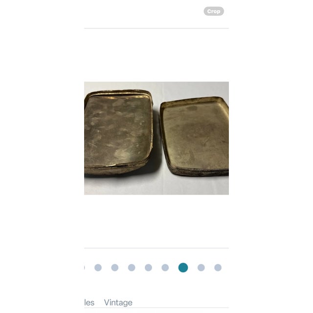 Antique Chinese Porcelain Shard Box. Scene is Children at Play.