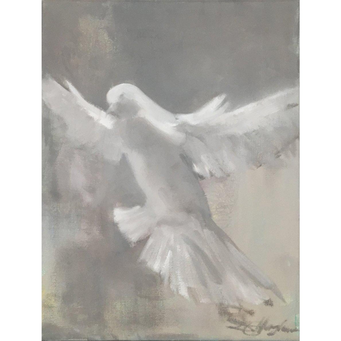 White Dove No 1 Original Painting By Donna Hughes Chairish