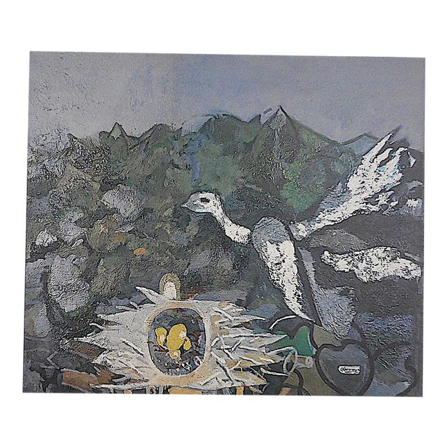 1964 Vintage Braque Lithograph for Derriere Le Miroir For Sale