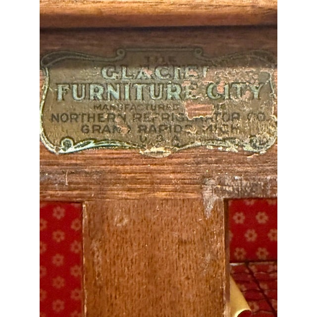 Antique Oak Ice Box - Glacier Furniture City For Sale - Image 4 of 5