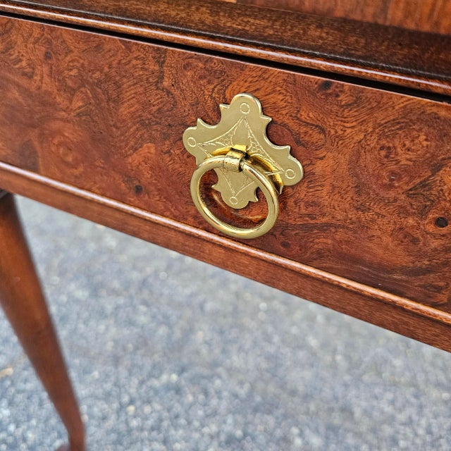 Wood Set of 2 Vintage Baker Furniture Side Tables For Sale - Image 7 of 12