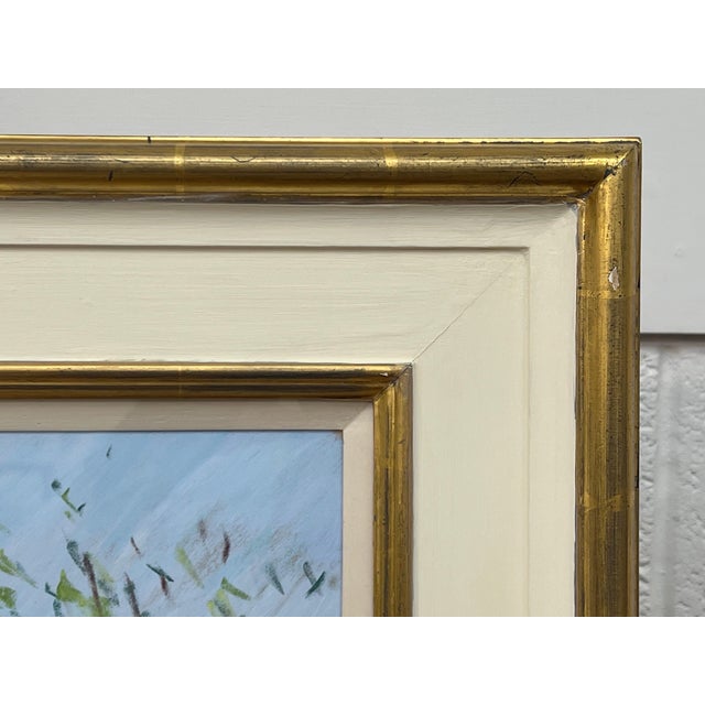 Wood Les Andelys in the Seine Valley France Pastel Art by 20th Century British Artist 1995 Circa For Sale - Image 7 of 11