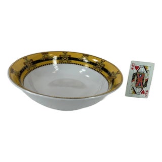 Late 20th Century Serving Bowl "Barocco" Italian Versace Design Rutherford Porcelain For Sale
