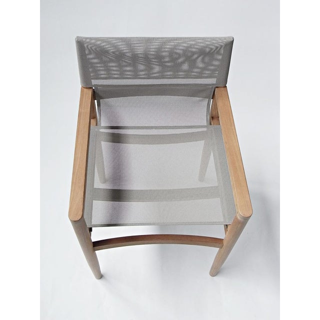 Road Garden Chair in Teak, Canatex with Velour Cushions by Rodolfo Dordoni for Roda, Italy, 2006 For Sale - Image 10 of 18