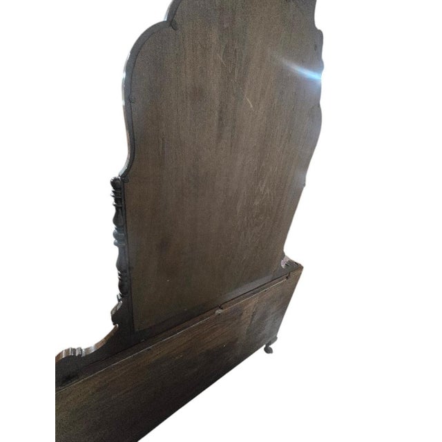 Vintage French Provincial Serpentine Vanity Dresser With Mirror For Sale - Image 4 of 7