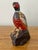 English Midcentury Handpainted Pheasant Stone Carving With Glass Eyes For Sale - Image 3 of 8