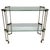 Brass and Glass 2-Tier Console Table by Peter Ghyczy, 1970 For Sale - Image 13 of 13