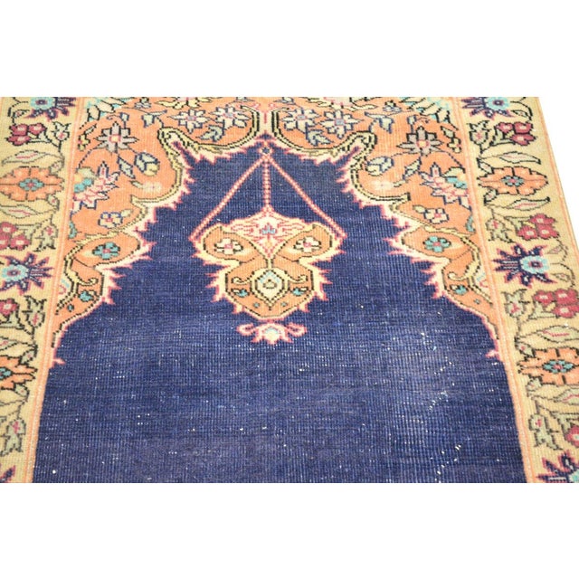 Turkish Vintage Turkish Anatolian Hand Knotted Wool Rug, 2'5''x4' For Sale - Image 3 of 5