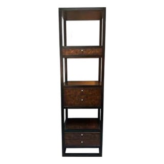 Tall Display Cabinet in Wood, Mid-Century Modern Style, USA, 1970s For Sale