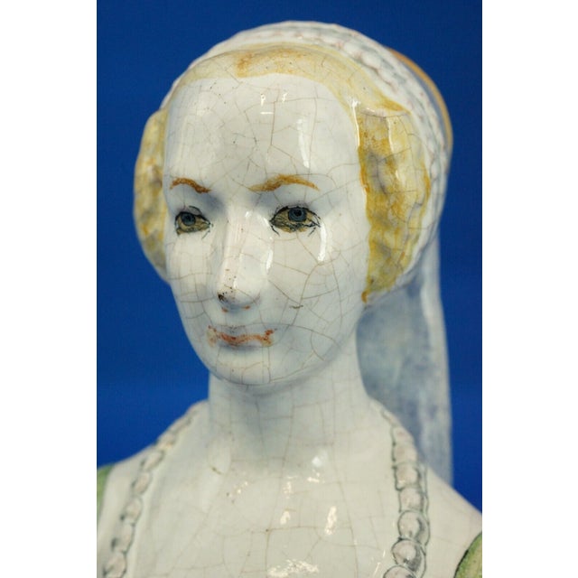 Majolica Terracotta Bust by Gian Battista (Nanni) Valentini for Arcore Ceramic, 1960s For Sale - Image 14 of 18
