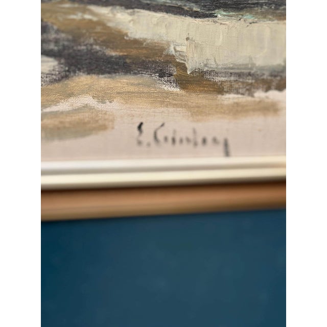 Eric Cederberg, Coastal Landscape, 1950s, Oil on Canvas, Framed For Sale - Image 10 of 18