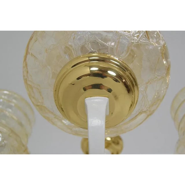 Mid-Century Chandelier, Czechoslovakia, 1970s For Sale - Image 13 of 15