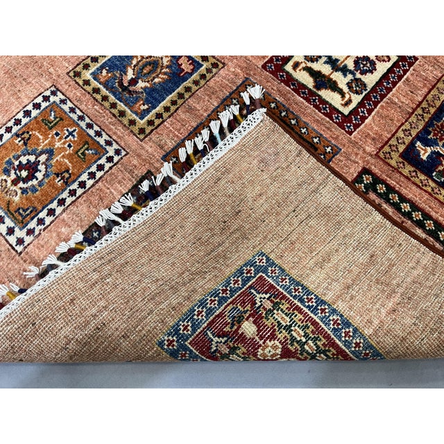 Bakhtiari Four Seasons Tree of Life Wool Rug in Terracotta, 2'10" X 4' For Sale - Image 10 of 11