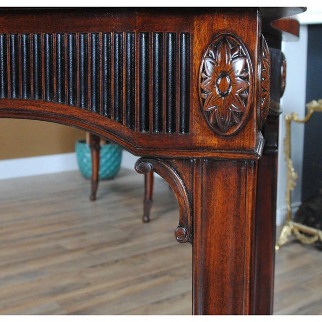 Wood 1960s Vintage Kittinger Mahogany Console For Sale - Image 7 of 13