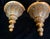 Gold Mid 20th Century Ornate Gold Demilune Wall Sconces For Sale - Image 8 of 12