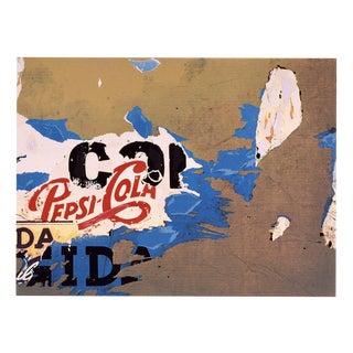 Mimmo Rotella, Pepsi, 1997, Screen Print For Sale