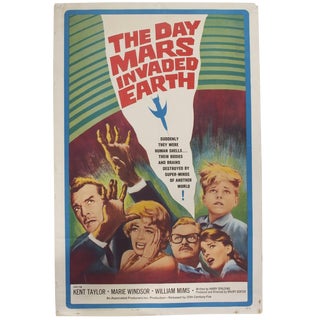 The Day Mars Invaded Earth Poster, 1963 For Sale