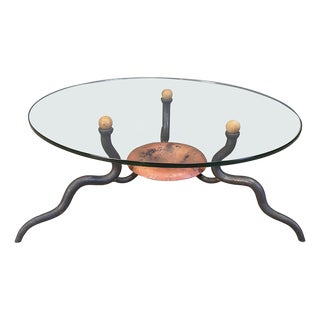 Wrought Iron Coffee Table from DAB, Netherlands, 1970s For Sale