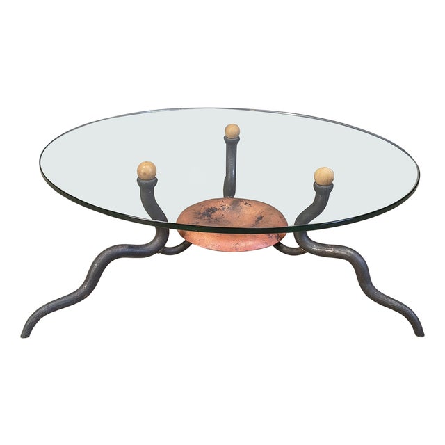 Wrought Iron Coffee Table from DAB, Netherlands, 1970s For Sale