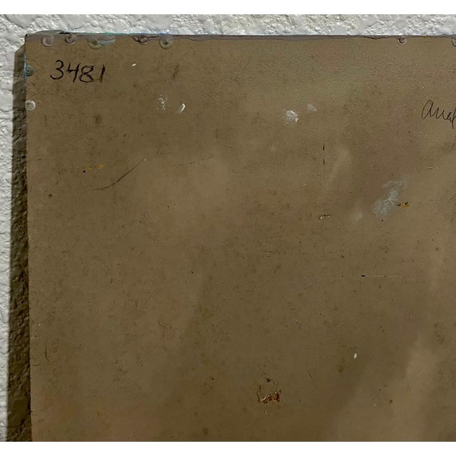 Edward Avedisian, Mod Abstract Expressionist Modernist Oil Painting Edward Avedisian Color Circles For Sale - Image 9 of 9