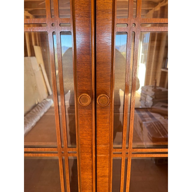 1930s 1930s Art Deco Waterfall China Cabinet For Sale - Image 5 of 10