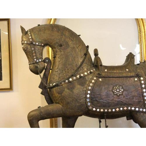 Wood Horse Statue in Wood, 1950s For Sale - Image 7 of 18
