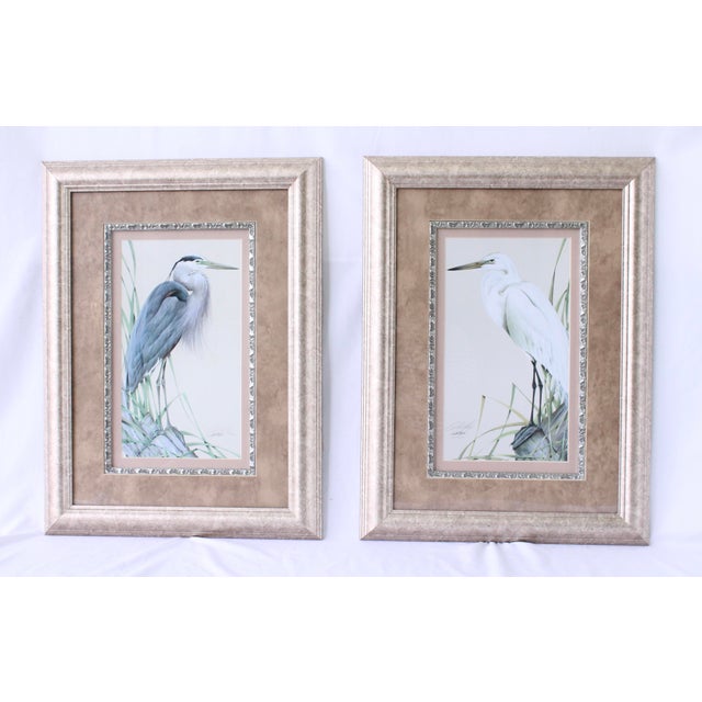 Signed and Numbered Heron Prints by Art Lamay a Pair Chairish