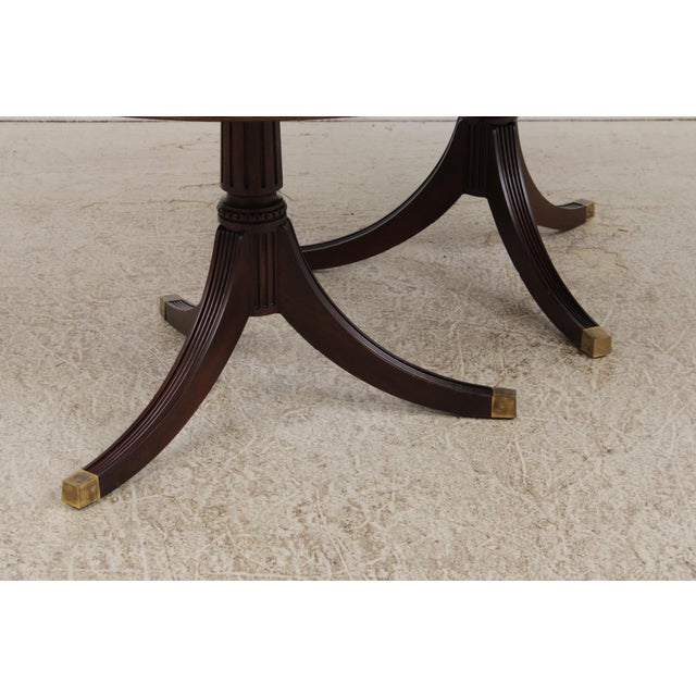 Henkel Harris Model 2235 Mahogany Inlaid Dining Table For Sale - Image 10 of 18