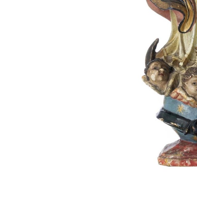 Portuguese Artist, Our Lady of the Conception, 18th Century For Sale - Image 3 of 6
