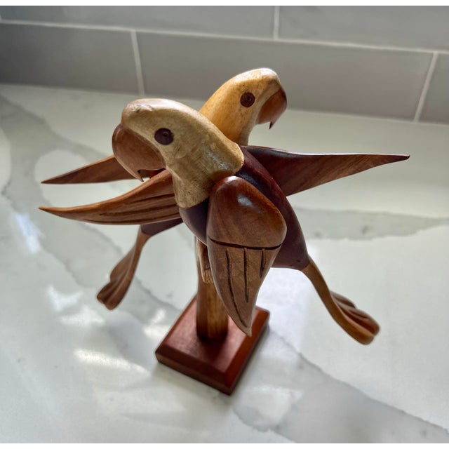 Mid-Century Modern Mid Century Danish Modern Parrots on a Branch For Sale - Image 3 of 12