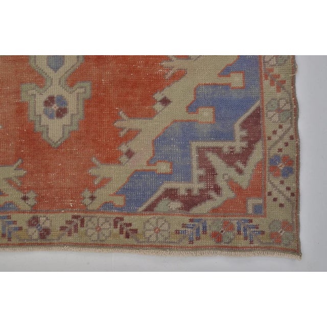 1950s Vintage Anatolian Oushak Carpet For Sale - Image 5 of 10