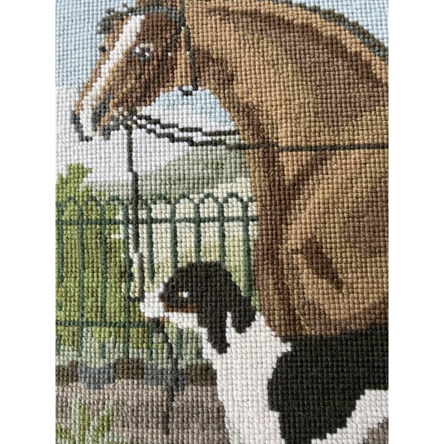 Custom Framed Hand-Embroidered English Country Needlepoints – Set of Four For Sale - Image 15 of 18