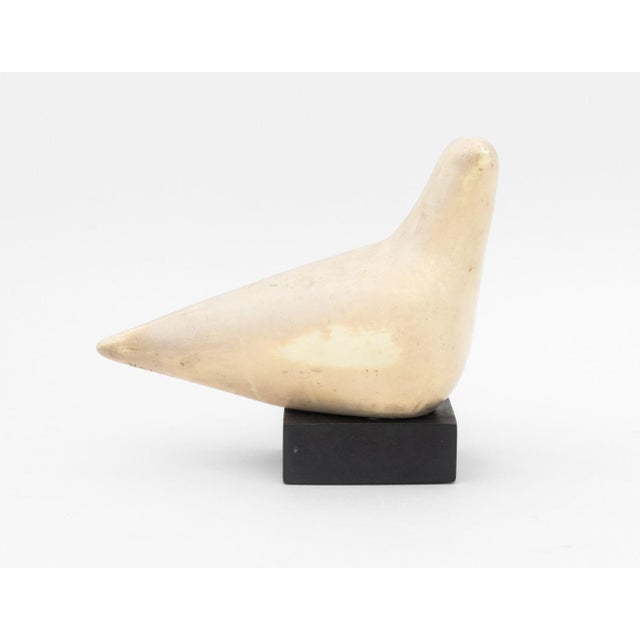 Cleo Hartwig (American, 1911-1988) "Peace" White Dove Marbelite Plaster Sculpture, circa 1970, &nbsp;signed underside,...