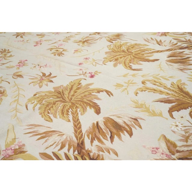 Early 21st Century Aubusson Rug 6' X 9' For Sale - Image 5 of 10